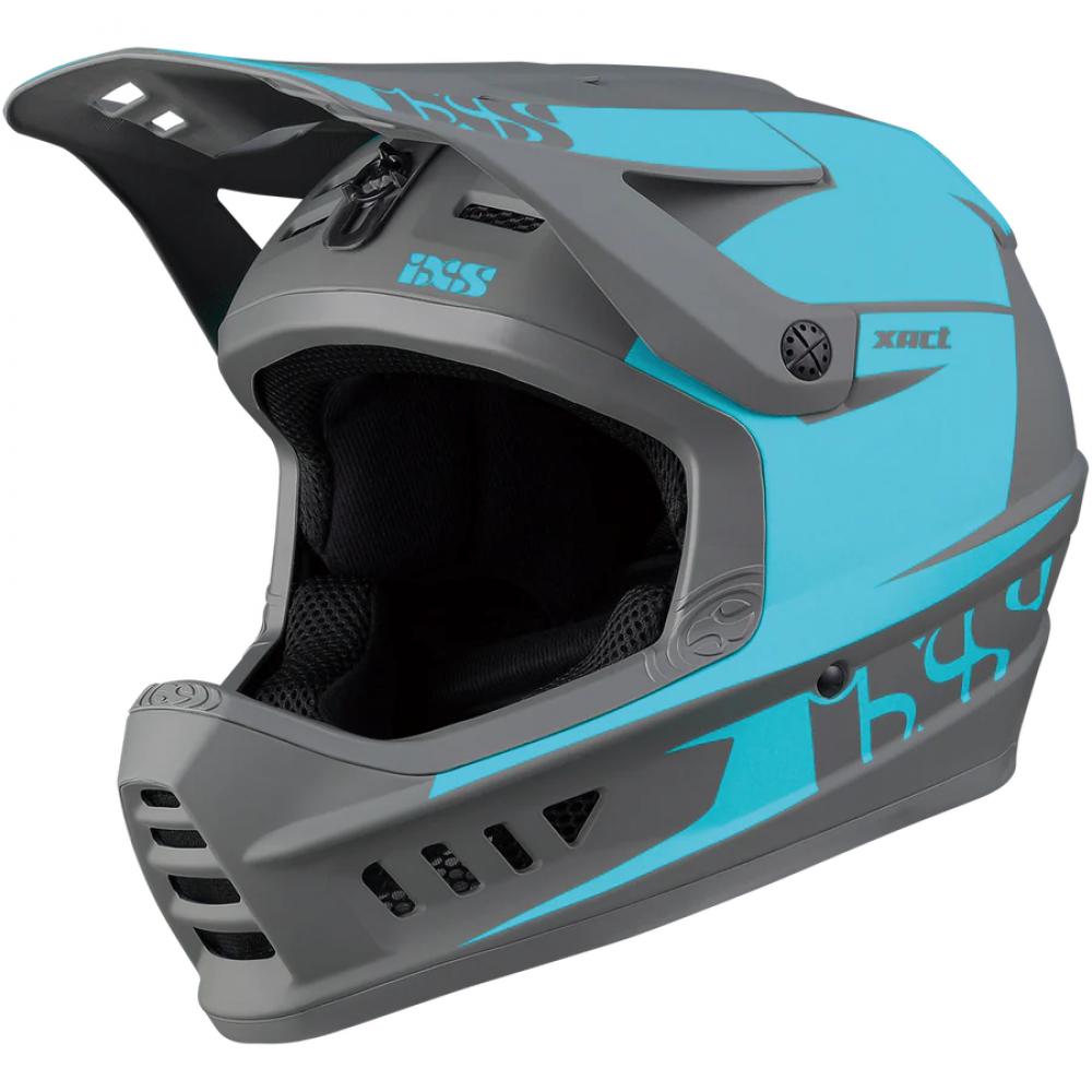 IXS Sports Division iXS XACT Evo helmet M/L Lagoon / Graphite - sicherer Fullface-Helm für Downhill & Enduro