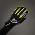 CHIBA Phantom - Radhandschuhe schwarz/neongelb, Softshell, winddicht, Touchfinger, Größe M