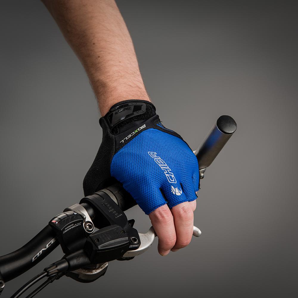 CHIBA BioXCell Air - Radhandschuhe kurz, royal, Größe M