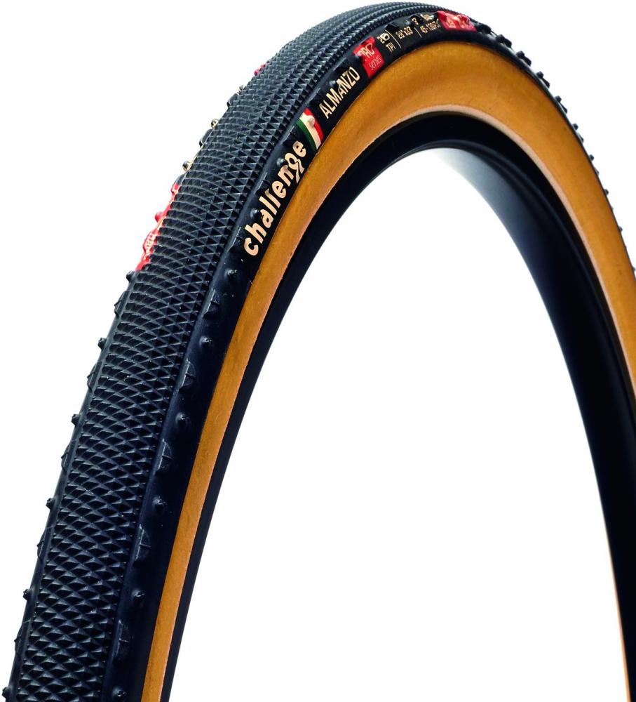 Challenge Gravel-Reifen Almanzo Pro Handmade Clincher 33-622 Schwarz/braun - schneller Gravel-Race Reifen mit hohem Grip