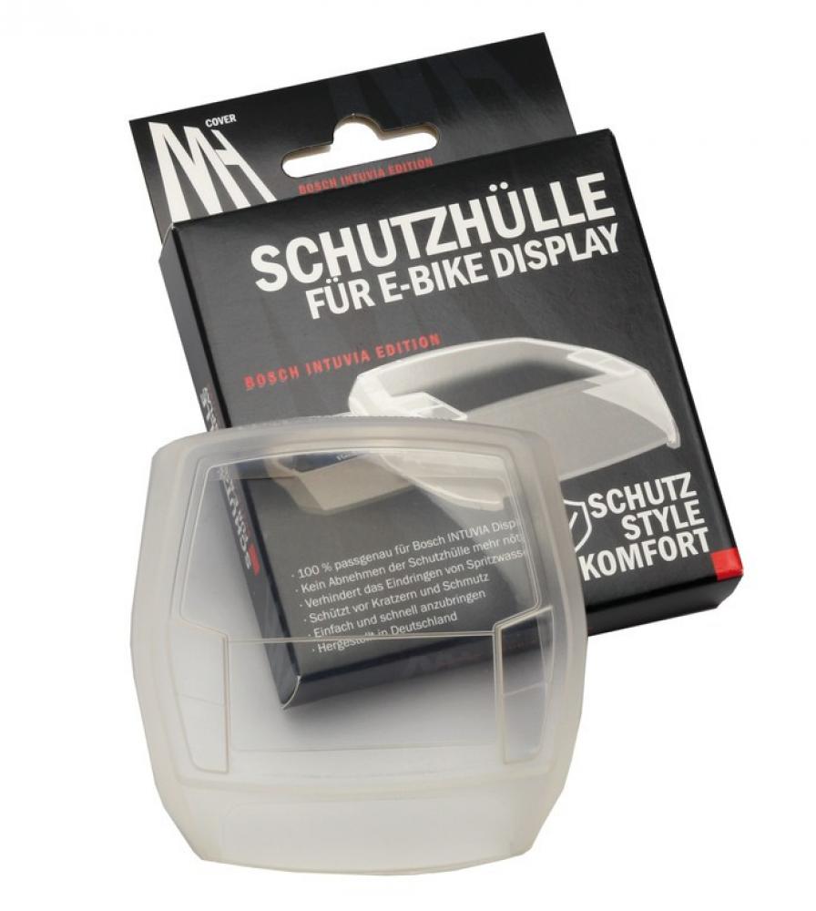 MH-Cover Schutzhülle für BOSCH Intuvia 2.Generation E-Bike Display und Verpackung.