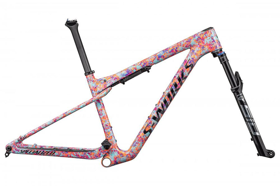 EPIC WC SW Rahmenset Lagoon Blue/Purple Orchid/Blaze XL - Carbon Mountainbike Fully Rahmen