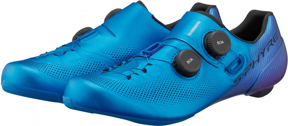 SHIMANO RC903 Rennradschuhe - SPD-SL, Größe 41 Wide, Blau