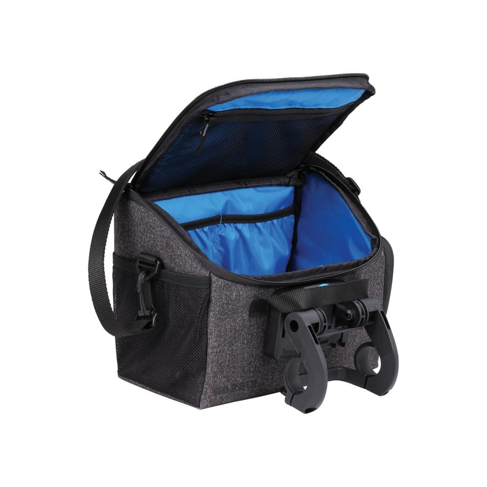 BBB Cycling Lenkertasche FrontPack 26x16x18cm 5,5L grau - praktische Fahrrad-Lenkerbox