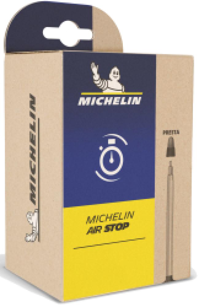 Michelin Schlauch B4 Airstop 27.5x1.85-2.40" 47/61-584 SV 48mm in der Verpackung.