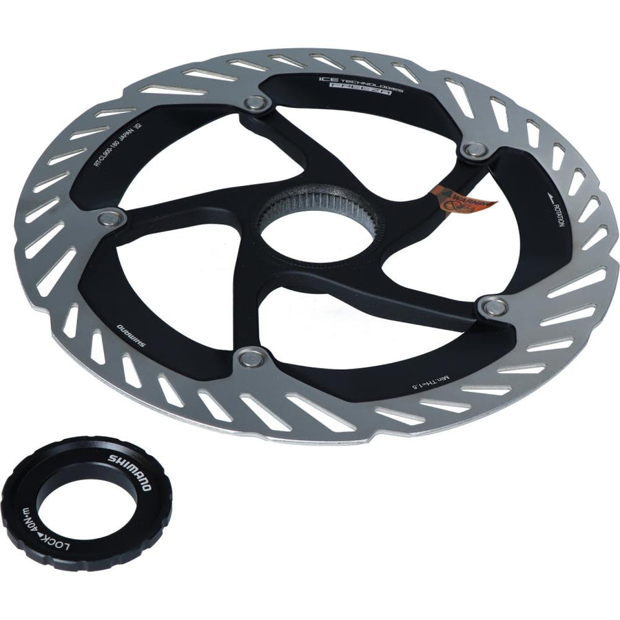 SHIMANO Bremsscheibe RT-CL900 203mm - Ice-Tech Bremsscheibe für Rennrad und Gravel - Scheibenbremse