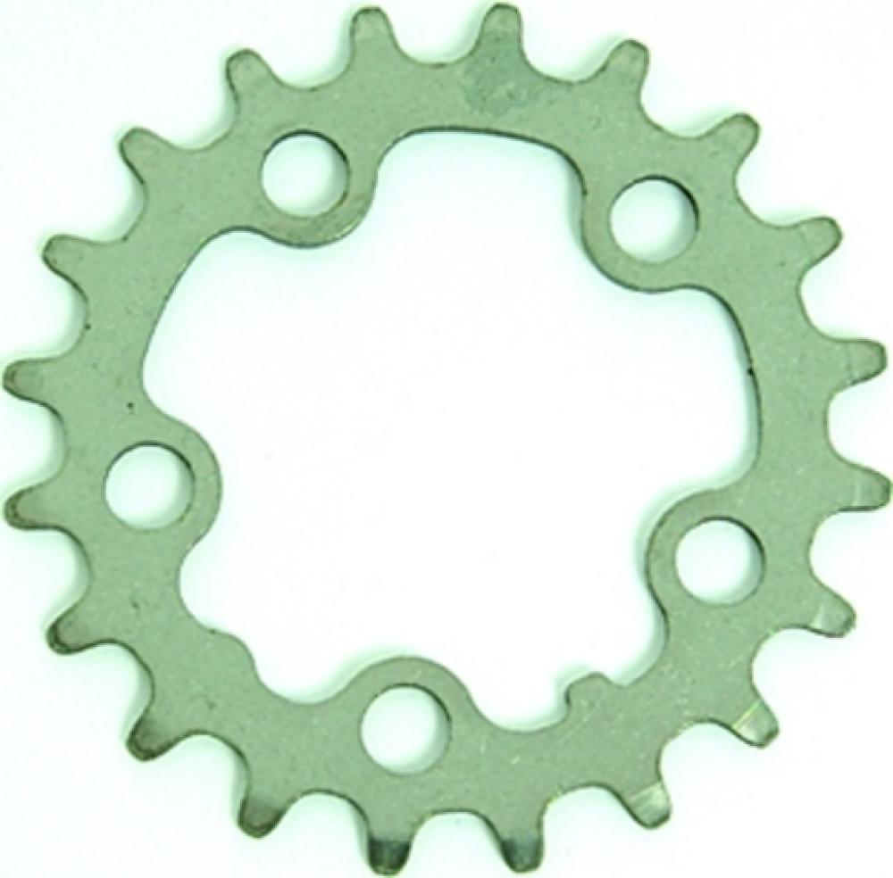 STRONGLIGHT MTB-Kettenblatt aus Stahl, silber, mit 22 Zähnen und 58mm Lochkreis.