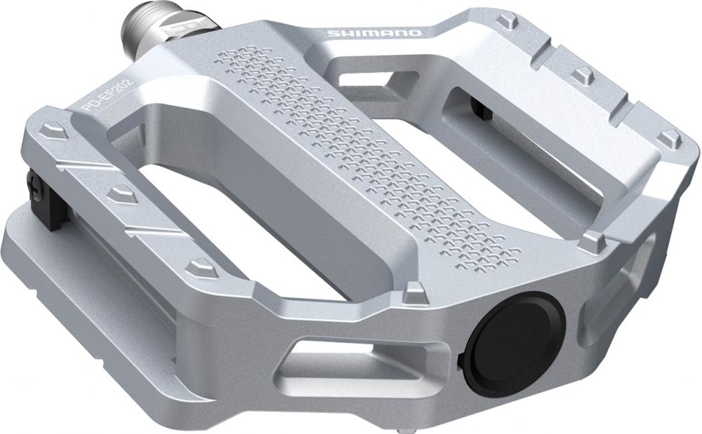 SHIMANO Pedal PD-EF202 Silber Flat Pedal - Radsport, Silber