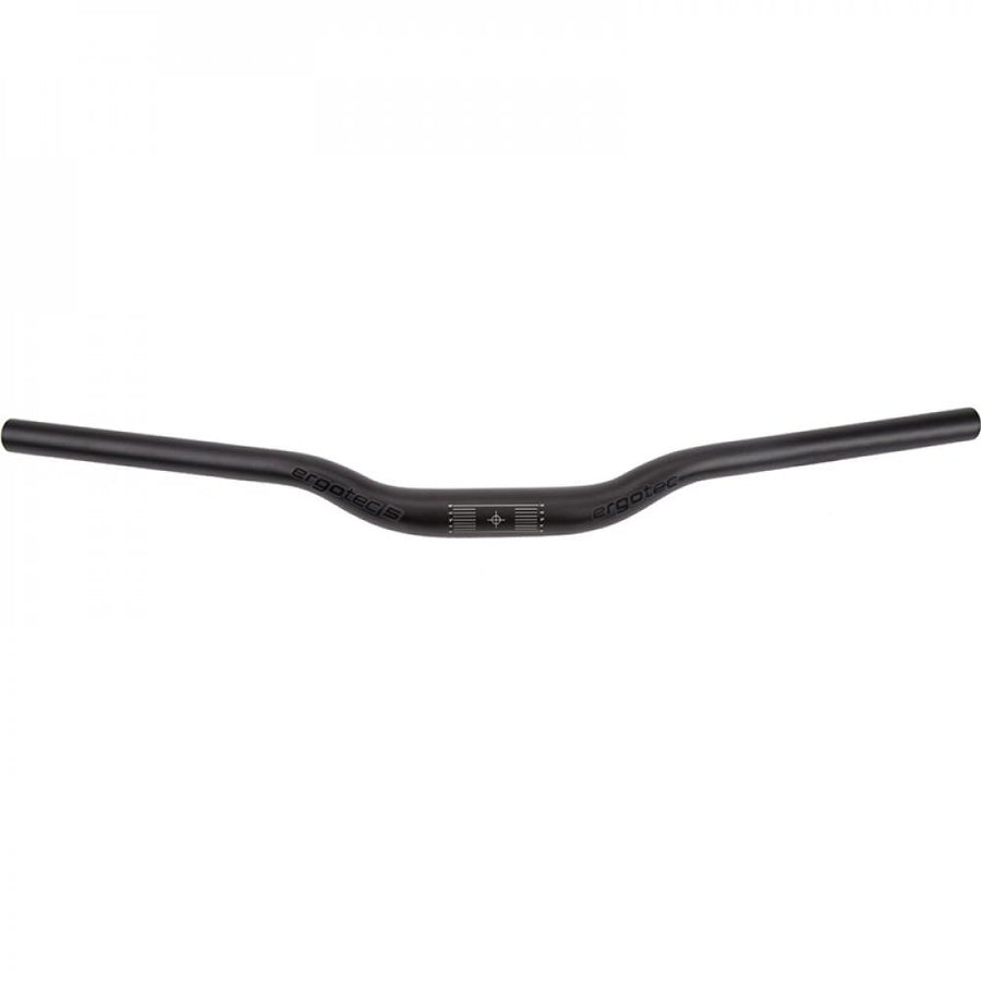 Ergotec H-Bar XL Alu-Lenker 680mm schwarz-matt, Ergo-Touren-E-Bike Lenker, 31,8mm Klemmung, 30mm Hub, Safety Level 5.