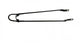 Bumper Schutzblechstrebe 28 × 1 1/2\" Stahl schwarz - Hollandrad Rücklichthalter, 45 cm Länge