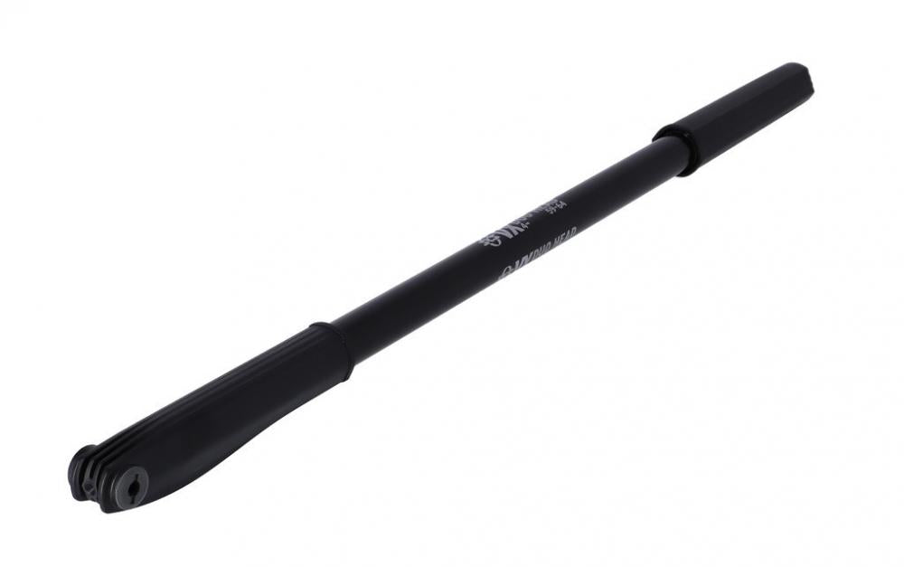 SKS Duokopf-Pumpe VX schwarz 510-560mm für DV/AV/SV  Flexible Fahrradpumpe mit Headerkarte, ideal für RH 59-64cm