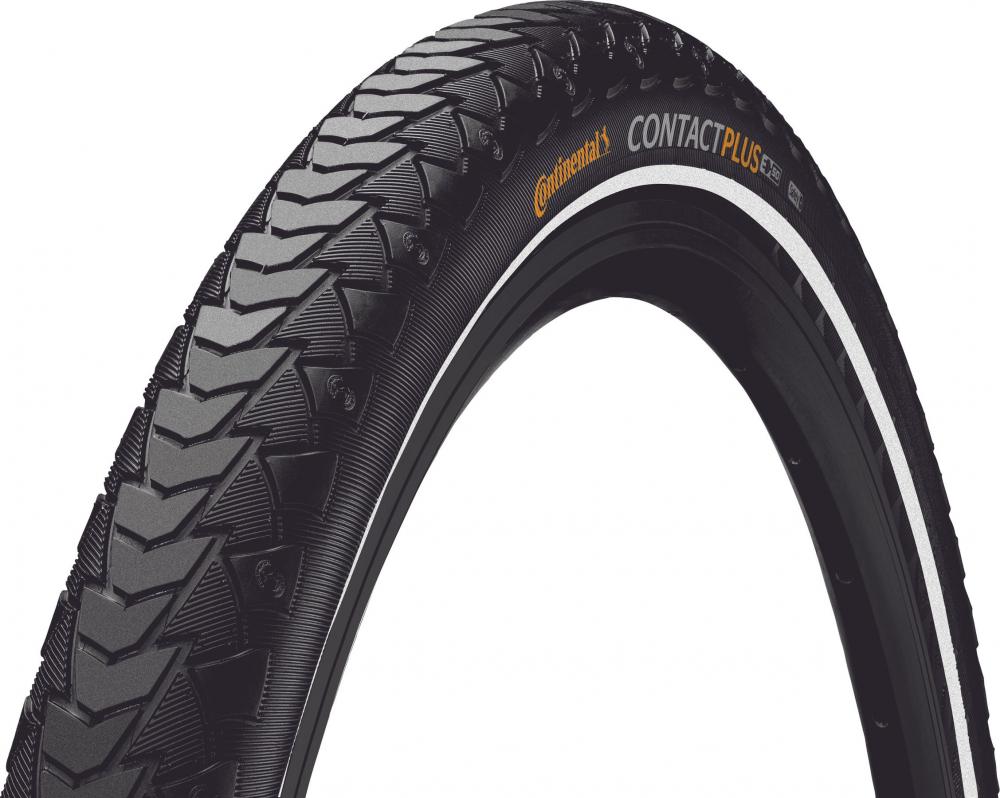 Continental Reifen Contact Plus 28x1.50 Zoll 42-635 schwarz Reflex E-50 Draht