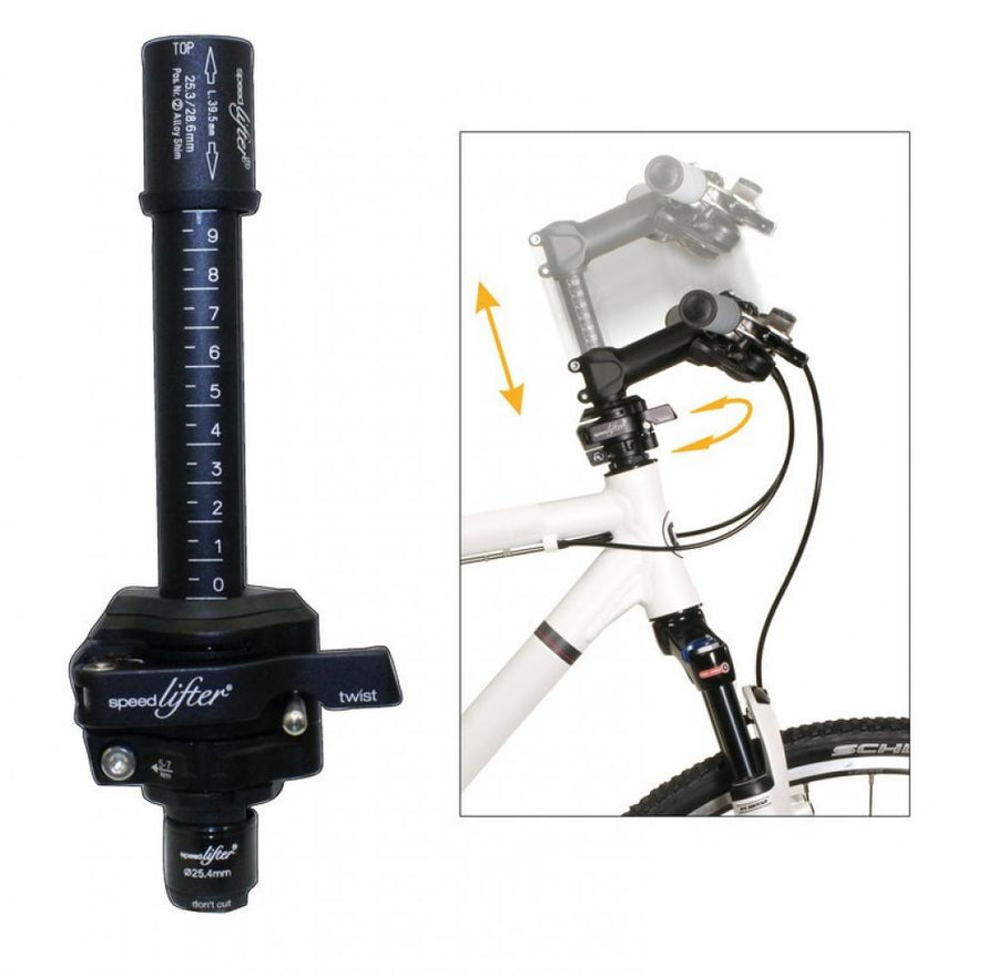 Speedlifter Twist T10 Ø25,4mm Hülse 39,5mm schwarz 10cm