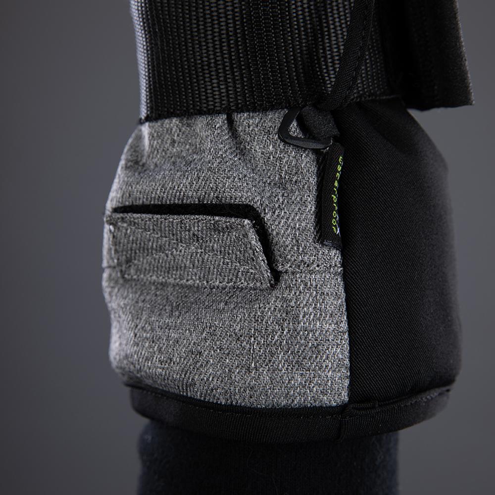CHIBA Board Mitten - wasserdichte Primaloft Snowboard-/Bike-Handschuhe, Größe 9, Hlgrau/weiß