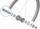 SHIMANO Hohlachse für WH-R9270-C50-TU-F VR - Achseinheit für Rennrad-Vorderrad