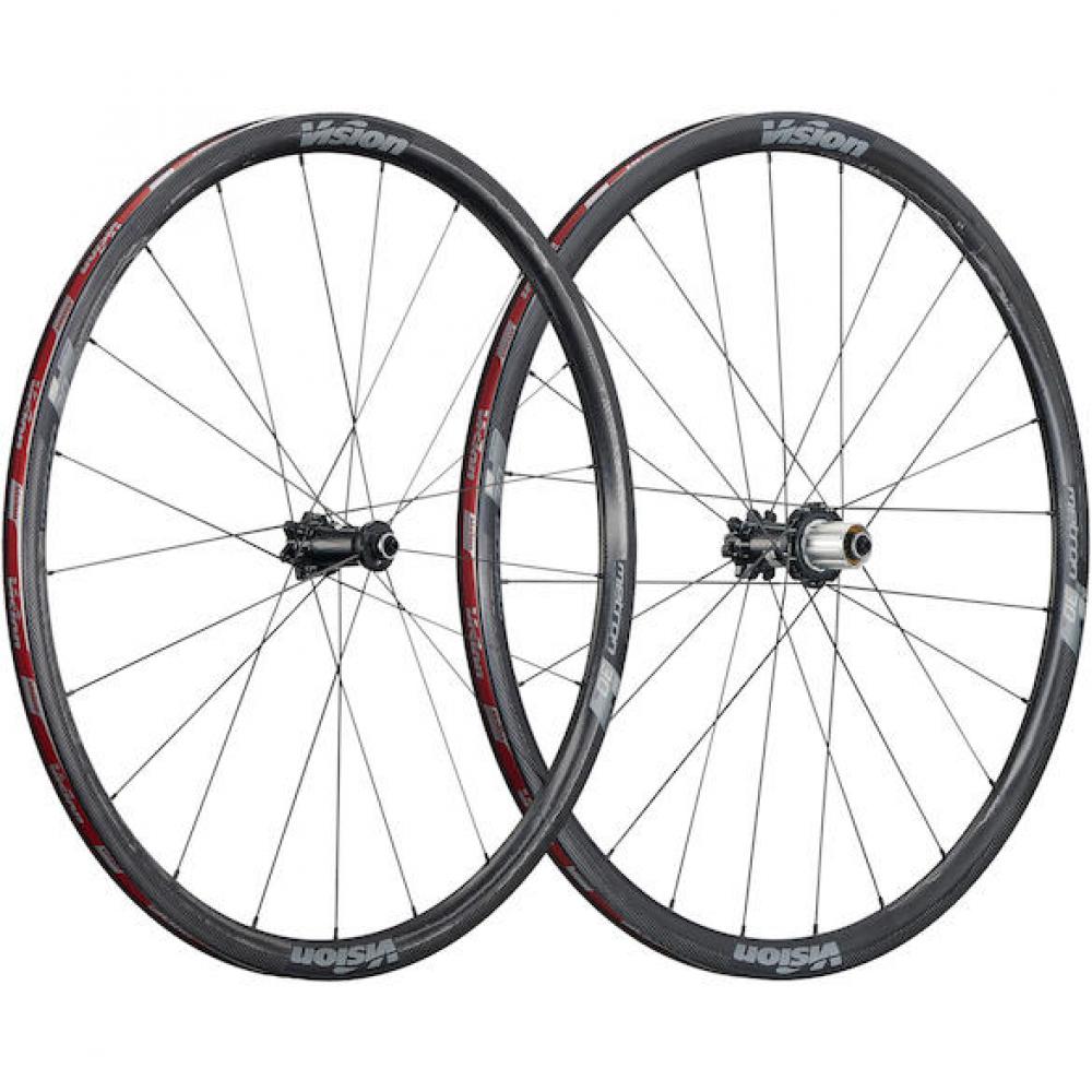 Vision Laufradsatz Metron 30 SL Disc 622x19x30 mm Schwarz - leichter Aero-Carbon-Disc-Laufradsatz