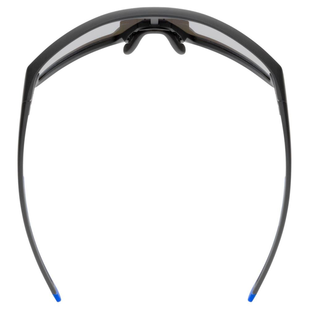 uvex Skyryse Black Matt - Mirror Blue Sportbrille, Einheitsgröße