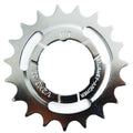 SunRace Steckkranz 19 Zähne 1/2"x3/32" gekröpft, silbernes Fahrradritzel für Sturmey-Archer Naben.