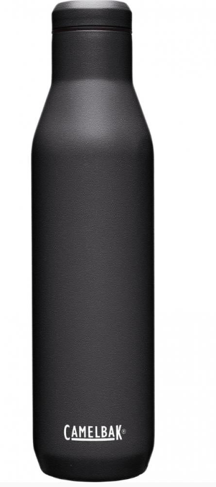 CAMELBAK Bottle SST Vacuum Insulated - 750 ml Edelstahl-Thermoflasche, doppelwandig vakuumisoliert (25 h heiß/35 h kalt), pulverbeschichtet, BPA-frei, tropfsicher - Schwarz