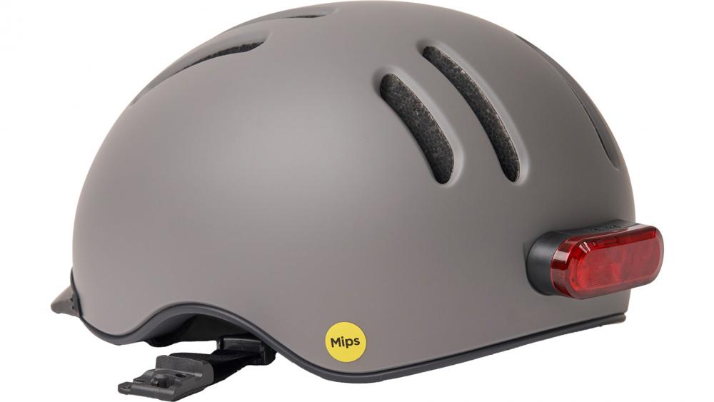 Thousand Chapter MIPS - Urban Grey - City-Bikehelm mit MIPS-Sicherheit, 50 lm Magnet-Rücklicht, PopLock Diebstahlschutz, Ventilation, Größe M 57-59 cm