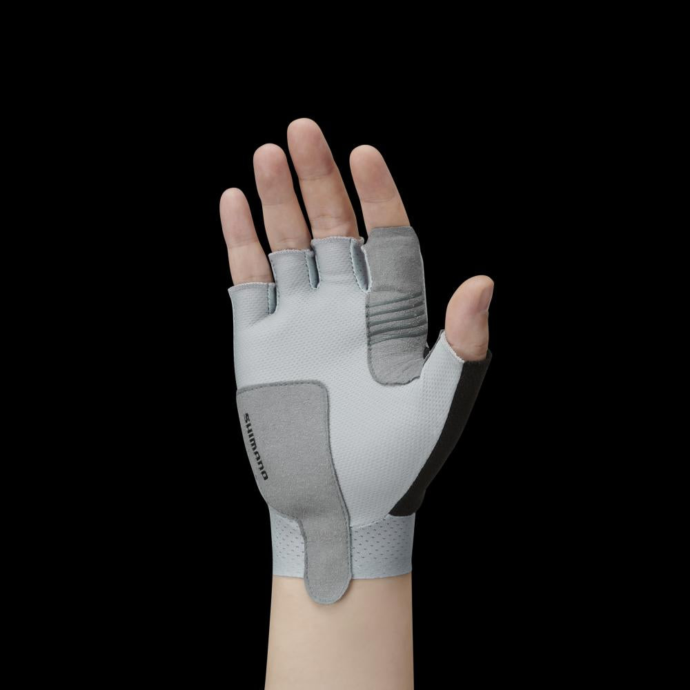 SHIMANO S-PHYRE LEGGERA Gloves Ice Gray S Gray - superleichte Rennradhandschuhe mit Top-Grip
