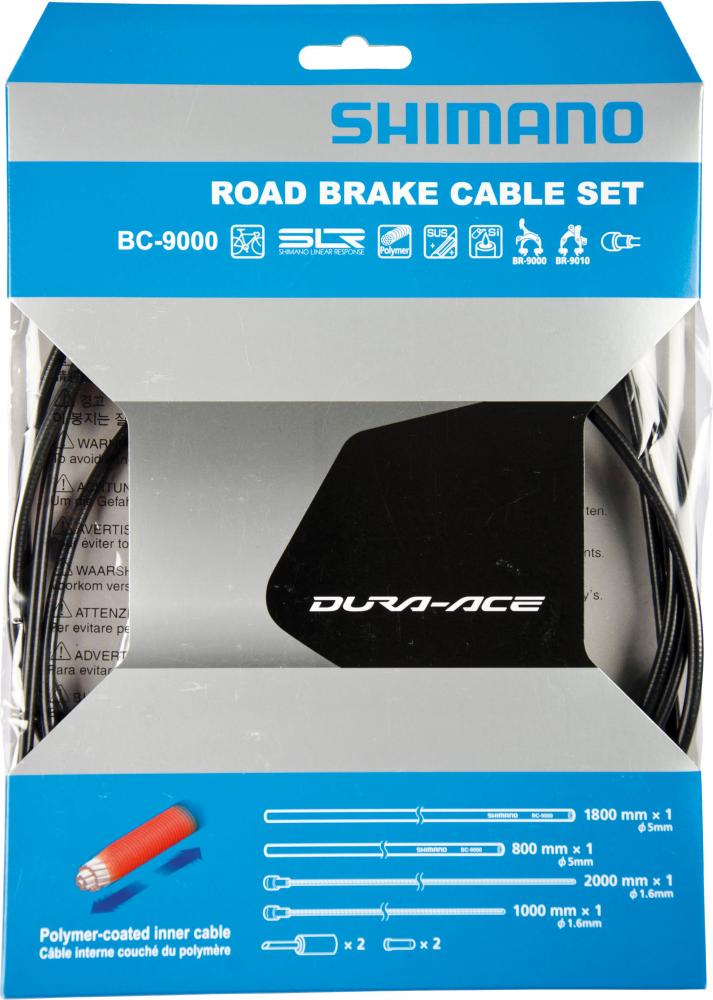 SHIMANO Bremszug-Set DURA-ACE polymerbeschichtet Bremszug-Set - Schwarz