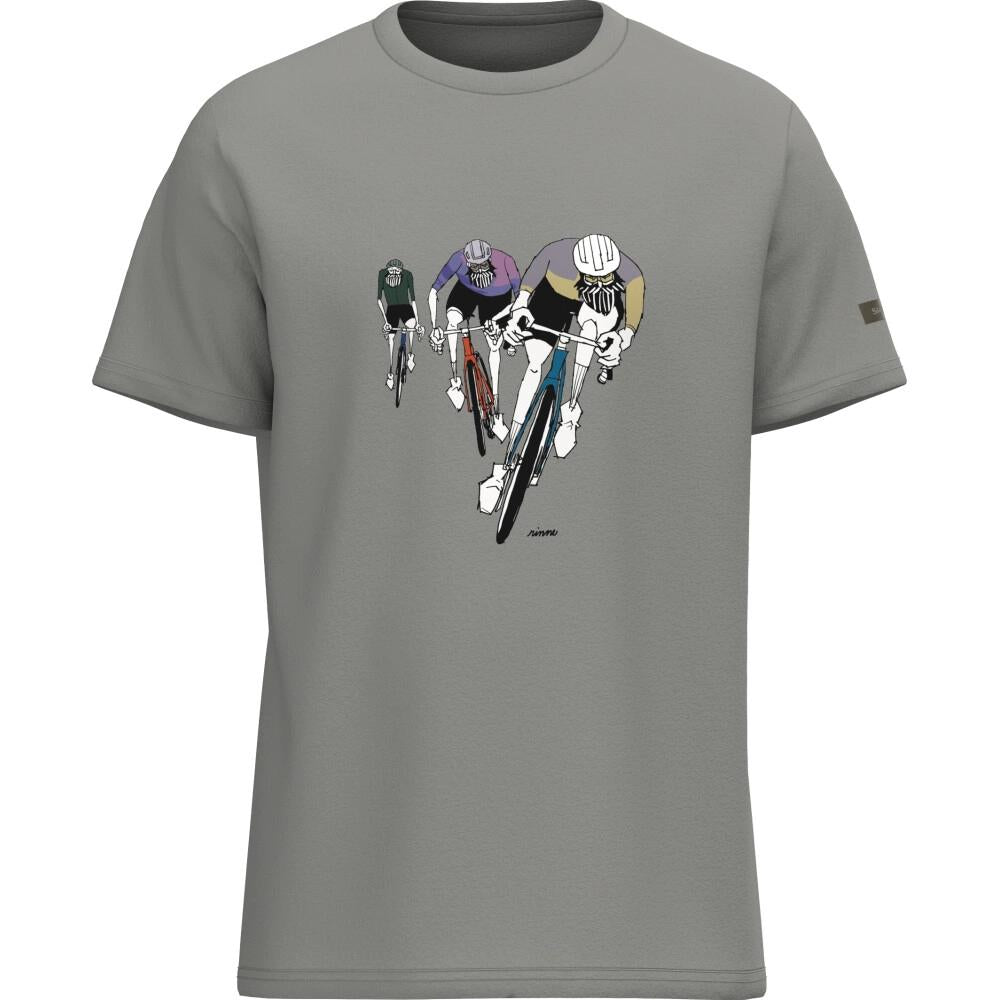 SHIMANO Sentiero Ltd. T-Shirt, Gray Road, XXL Gray - komfortables Bike- und Freizeitshirt