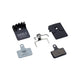 BBB Cycling DiscStop Coolfin Bremsbeläge Größe Standard schwarz/steelblau - starke Kühlung und Kontrolle