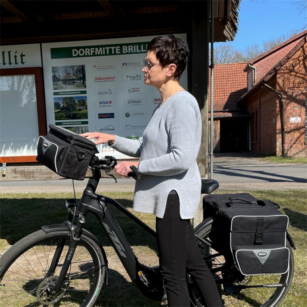 Haberland Lenkertasche Black Line 8 l schwarz KLICKfix
