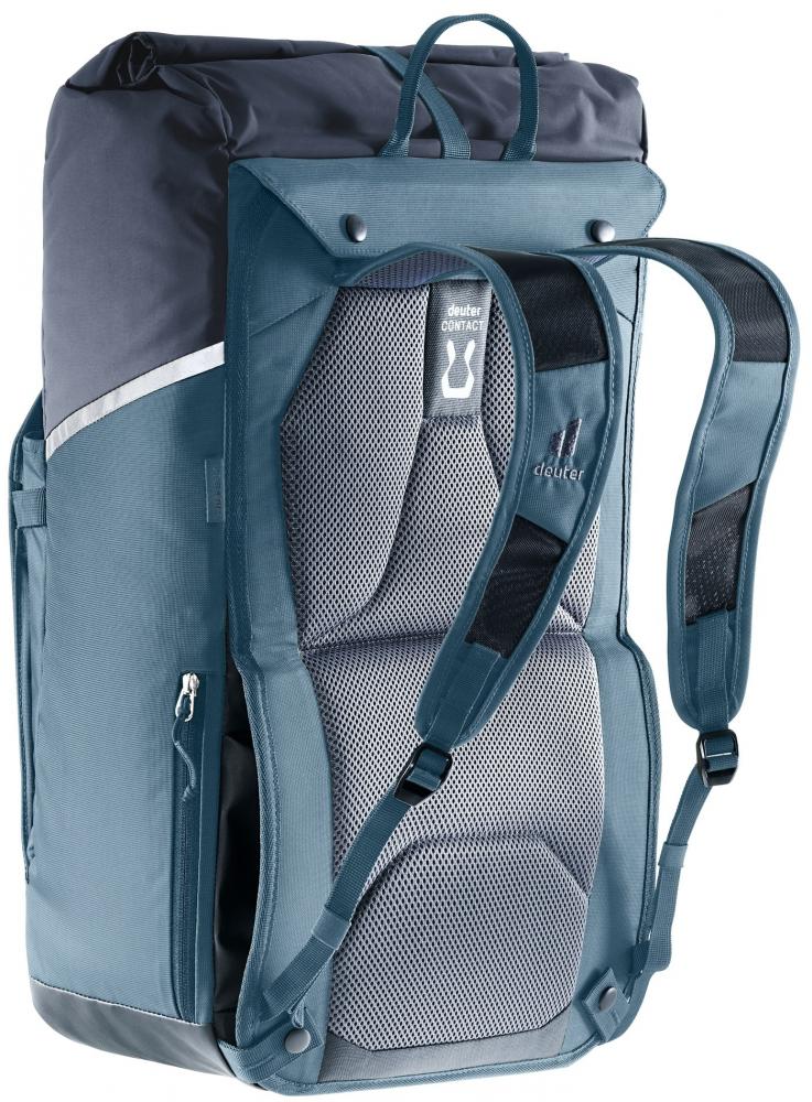 Deuter Xberg 25 Fahrradrucksack Rot - 2in1 Klappmechanismus & Hinterradtasche