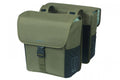 Basil Go Doppelpacktasche 32 Liter dunkelgrün - 14x27x31 cm, Universal-Bridge System, reflektierend