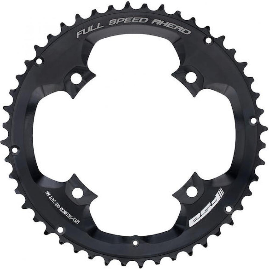 FSA Kettenblatt Road Powerbox Stealth 4-Arm 120 mm x 46 T Schwarz - Hohe Steifigkeit & Präzise Schaltperformance
