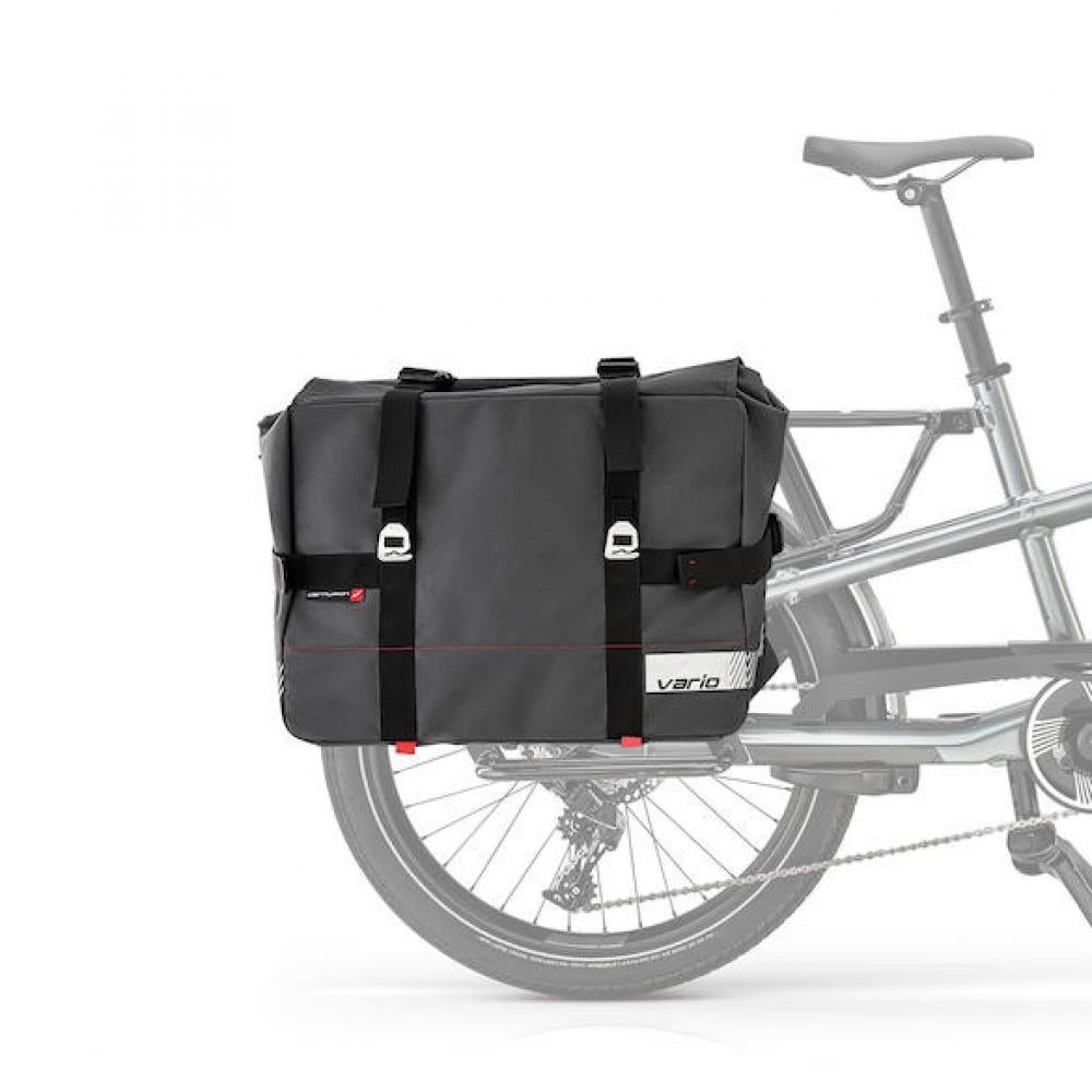 Centurion Cargo Packtaschen-Set für Gepäckträger Vario 2 x 20 Liter Grau - flexible Transportlösung