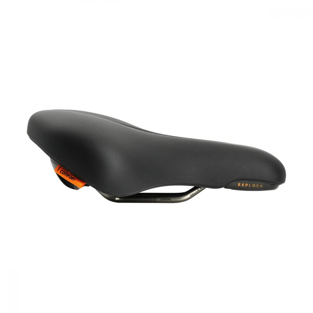 Schwarzer Selle Royal Explora 90° Relaxed Unisex Komfort Fahrradsattel