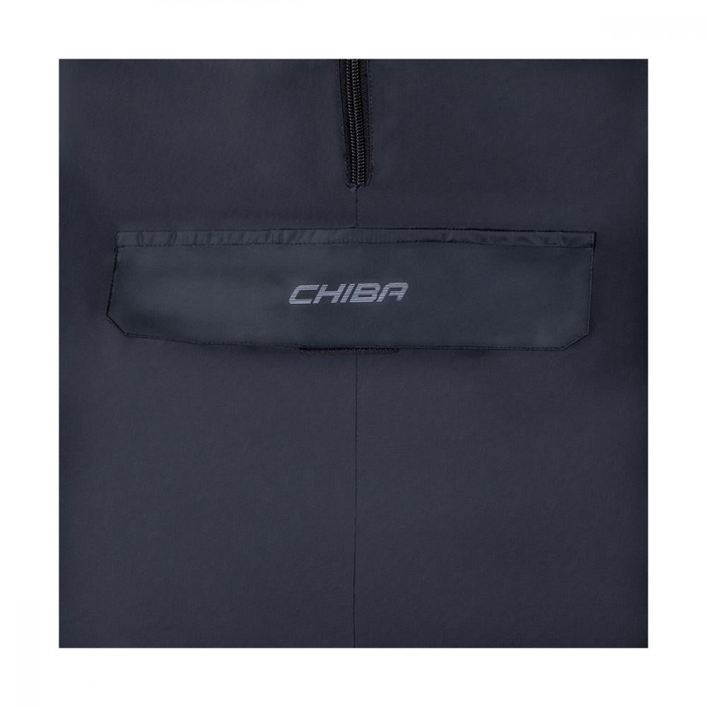 CHIBA Regenponcho - XL/XXL, schwarz, wasserdicht, reflektierend, Radsport