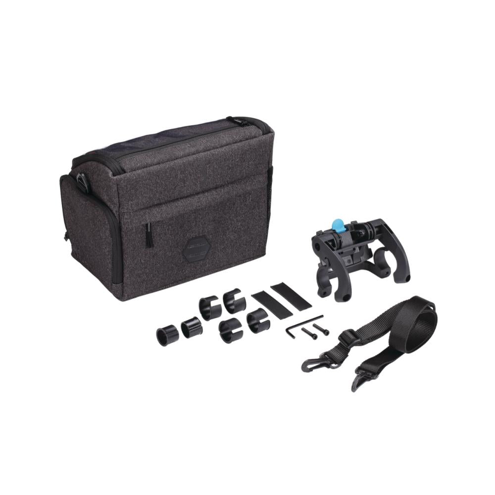 BBB Cycling Lenkertasche FrontPack 26x16x18cm 5,5L grau - praktische Fahrrad-Lenkerbox