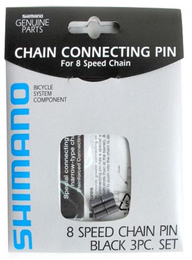 Shimano 8-fach Kettenverbindungsstift, schwarz, 3er-Set