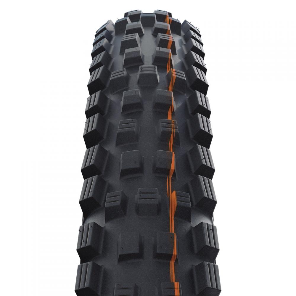 Schwalbe Magic Mary 27.5x2.40 Zoll Mountainbike Reifen schwarz braun, faltbar, mit aggressivem Profil.