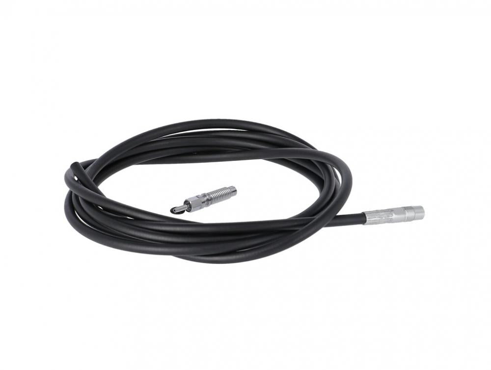 RockShox Reverb C Hydraulikleitung-Kit 2000mm, schwarzer Schlauch mit silbernen Anschlüssen auf weißem Hintergrund.