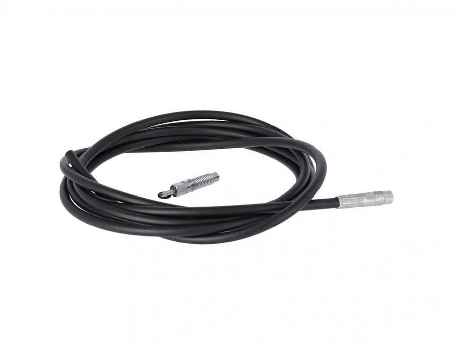 RockShox Reverb C Hydraulikleitung-Kit 2000mm, schwarzer Schlauch mit silbernen Anschlüssen auf weißem Hintergrund.