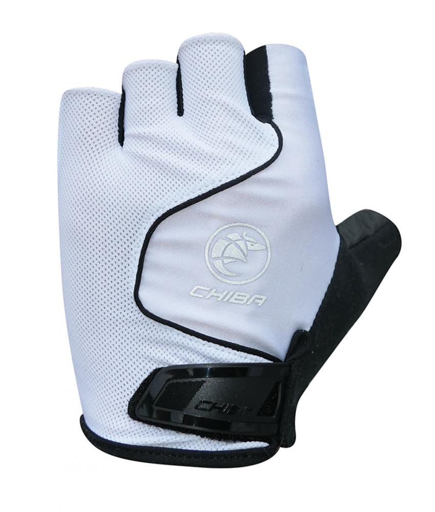 CHIBA Cool Air - Radhandschuhe kurz, weiß, XL, atmungsaktiv, gepolstert