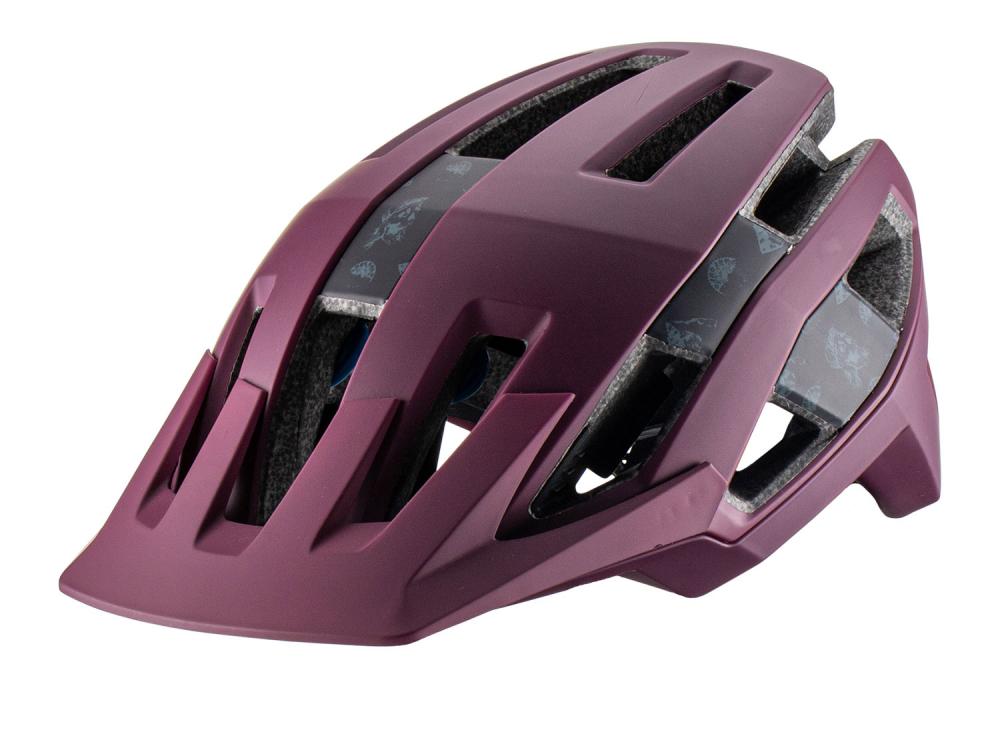 Leatt MTB Trail 3.0 Fahrradhelm M Malbec - 360° Turbinentechnologie