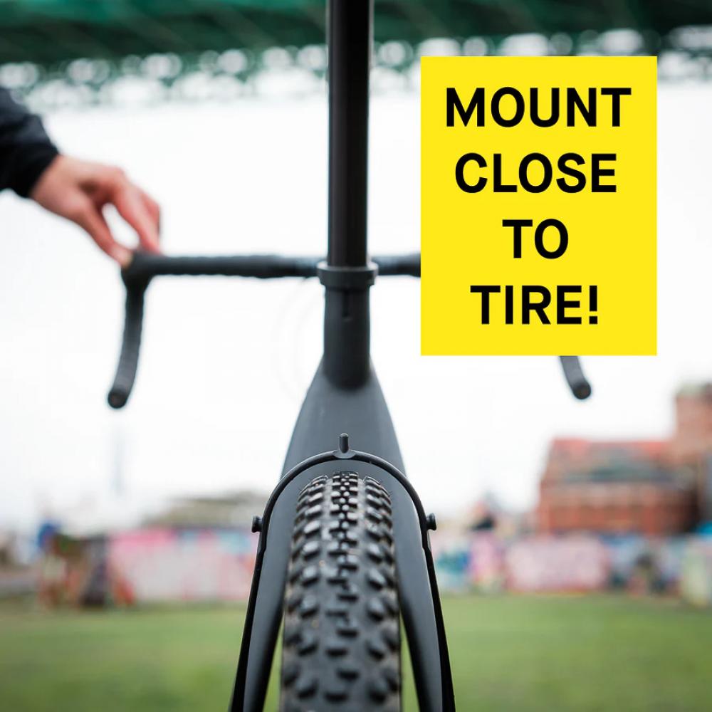 Ass Savers Win Wing 2 Gravel Spektrum  ultraleichter, werkzeugloser Hinterrad-Spritzschutz für Gravelbikes bis 60 mm Reifenbreite, 72 g, einfache Montage