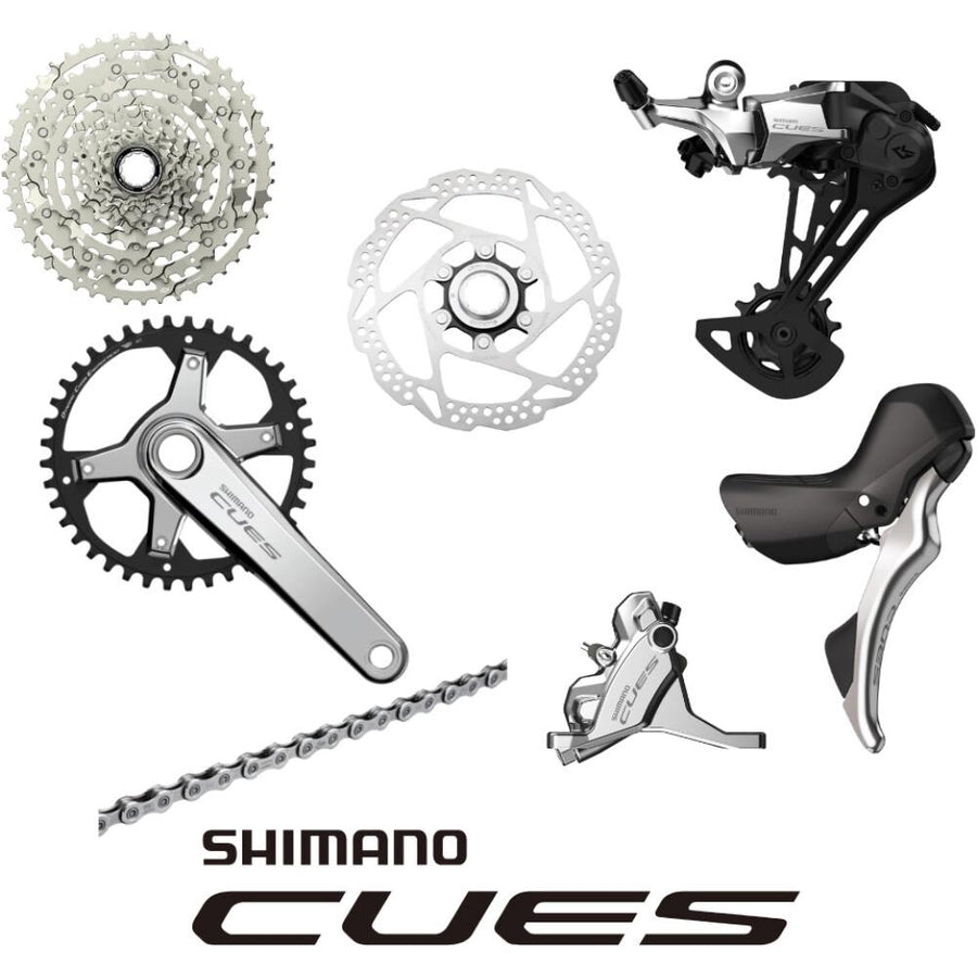 SHIMANO Gruppe CUES Silver Edition 10 Silver - komplette Dropbar-Schalt- und Bremsgruppe