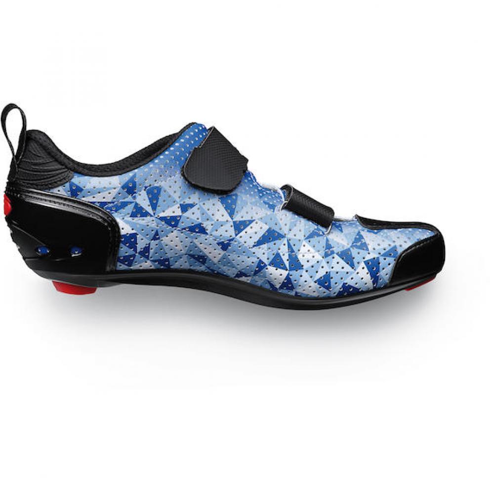 Sidi ROAD T-5 Air blue/white/black 39 Blau/weiß/schwarz - atmungsaktiver Triathlon-Rennradschuh
