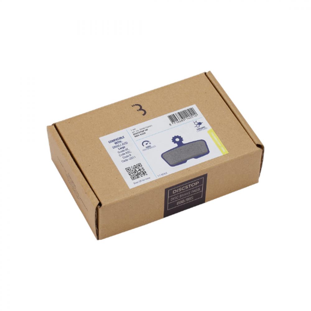 BBB Cycling BBB remblokken OEM DiscStop comp.Avid Code R blau - leistungsstarke Bremsscheibenbeläge [Standardgröße]