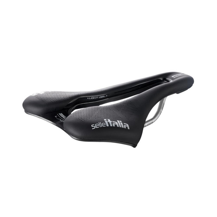 Selle Italia SLR Boost Lady TI 316 Superflow S3 - schwarzer Damen-Sattel mit Gel-Polster