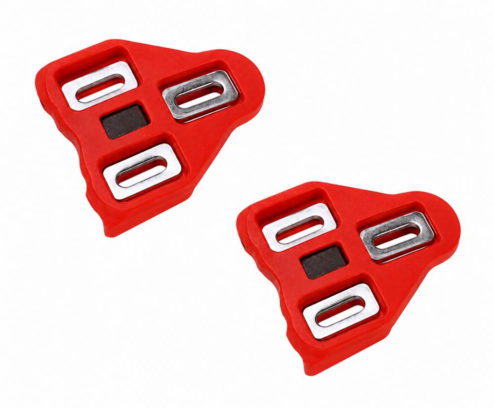 Asista Cleats für LOOK Standardpedale, rot, ±9° Float