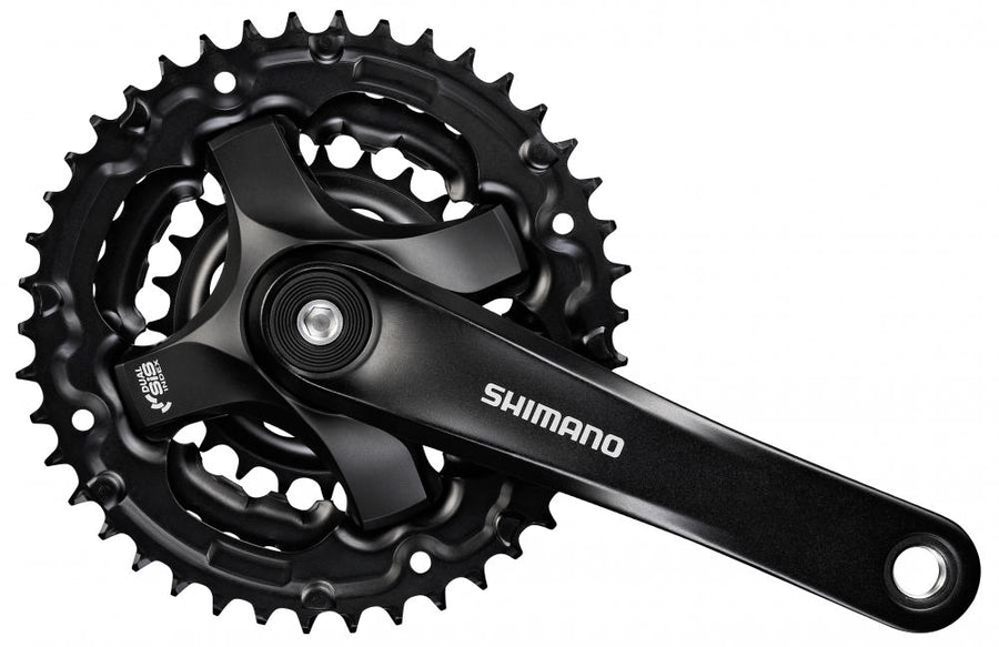 SHIMANO Kurbelgarnitur TOURNEY FC-TY501 - 6-fach, 7-fach, 8-fach, 175 mm, 42-34, 24 Zähne