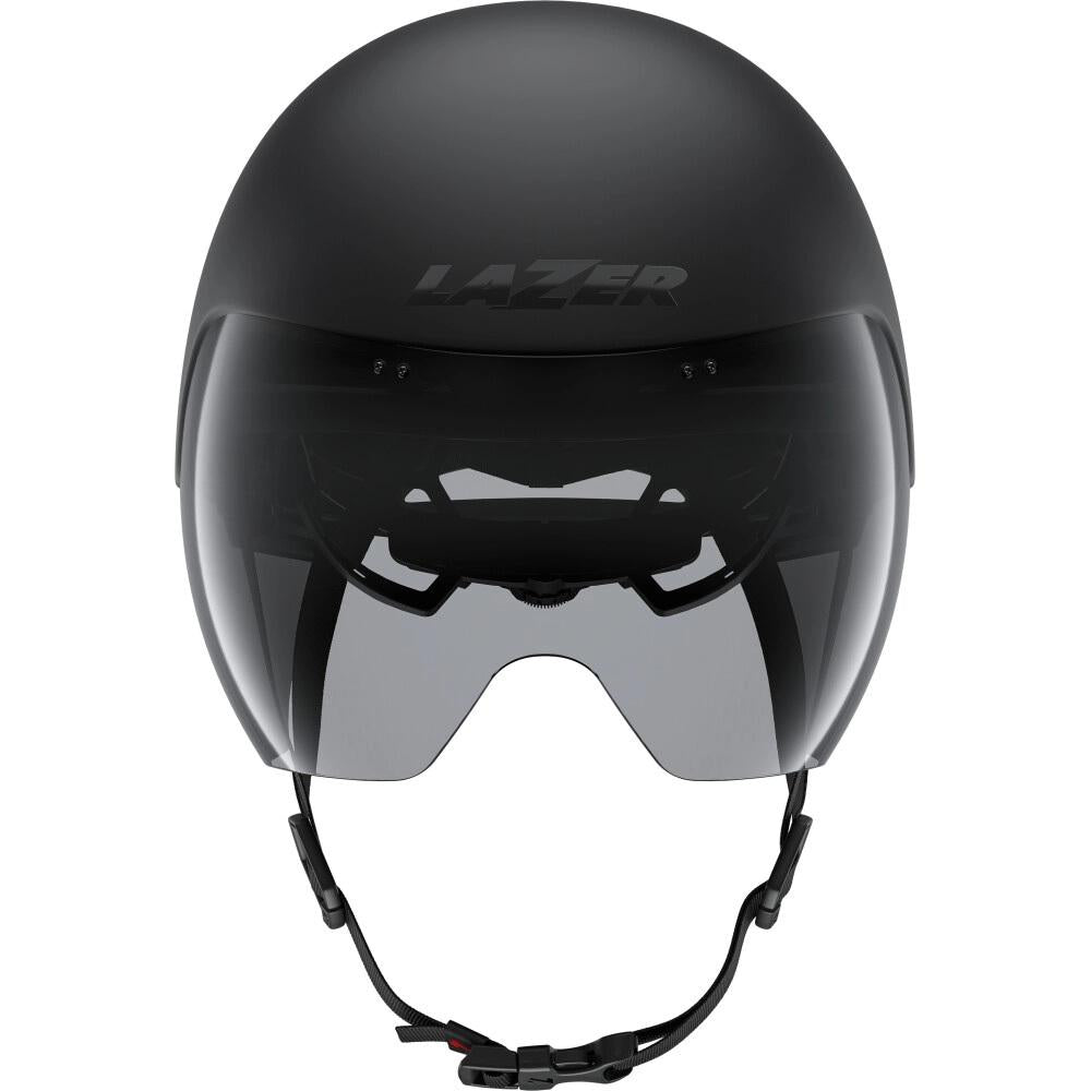 LAZER Helm Victor KinetiCore Matte Black (S) - aerodynamischer Triathlon- & Zeitfahrhelm